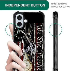 iPhone 16 Pro Max American Flag 1776 We The People Pattern Design Case - Redpepper Cases