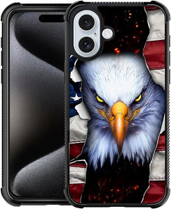 iPhone 16 Pro Max American Flag 1776 We The People Pattern Design Case - Redpepper Cases