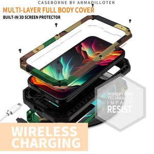 iPhone 16 Pro Max Heavy Aluminum Armor Metal Case - Redpepper Cases