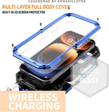 Load image into Gallery viewer, iPhone 16 Rugged Metal Kickstand Camera Slide Case - Redpepper Cases