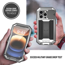 Load image into Gallery viewer, iPhone 16 Rugged Metal Kickstand Camera Slide Case - Redpepper Cases