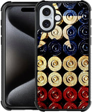 Load image into Gallery viewer, iPhone 16 Wood Grain Old Flag Dual Layer Shockproof Rugged Cover - Redpepper Cases