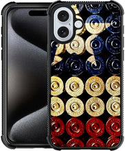 Load image into Gallery viewer, iPhone 16 Wood Grain Old Flag Dual Layer Shockproof Rugged Cover - Redpepper Cases