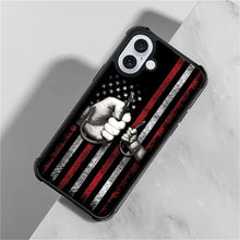 Load image into Gallery viewer, iPhone 16 Wooden Cross Power American Flag Pattern Design Case - Redpepper Cases