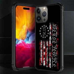 iPhone 16 Wooden Cross Power American Flag Pattern Design Case - Redpepper Cases