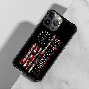 iPhone 16 Wooden Cross Power American Flag Pattern Design Case - Redpepper Cases