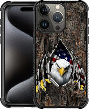 Load image into Gallery viewer, iPhone 16 Wooden Cross Power American Flag Pattern Design Case - Redpepper Cases