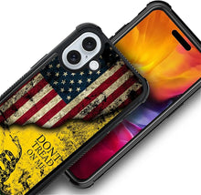 Load image into Gallery viewer, iPhone 16 Wooden Cross Power American Flag Pattern Design Case - Redpepper Cases