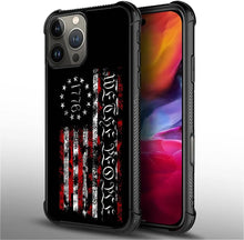 Load image into Gallery viewer, iPhone 16 Wooden Cross Power American Flag Pattern Design Case - Redpepper Cases