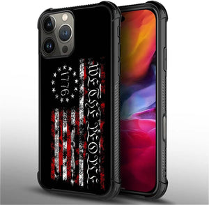 iPhone 16 Wooden Cross Power American Flag Pattern Design Case - Redpepper Cases