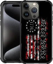 Load image into Gallery viewer, iPhone 16 Wooden Cross Power American Flag Pattern Design Case - Redpepper Cases