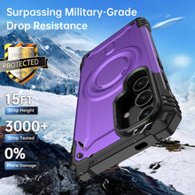 Load image into Gallery viewer, Samsung Galaxy S25 Metal Kickstand Military - Grade Shockproof Protective Phone Cover - Redpepper Cases