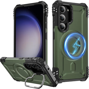 Samsung Galaxy S25 Metal Kickstand Military - Grade Shockproof Protective Phone Cover - Redpepper Cases