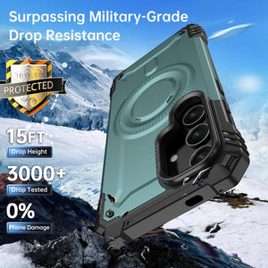 Samsung Galaxy S25 Plus Hidden Metal Kickstand,Military - Grade Shockproof Protective Phone Cover - Redpepper Cases