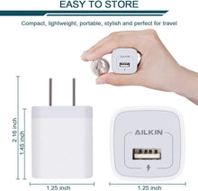 Load image into Gallery viewer, AILKIN USB Charger Wall Plug, Fast Charging Outlet AC Power Adapter Block - Redpepper Cases