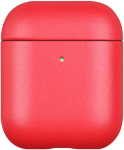 AirPods Genuine Leather Case, Lopie AirPods Cover Protective Skin - Pink - Redpepper Cases