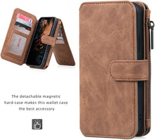 Load image into Gallery viewer, Compatible iPhone 13 Pro Max Leather Wallet Case Brown, iPhone 13 Pro Max - Redpepper Cases