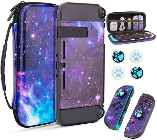 Compatible Nintendo Switch Galaxy Portable Protective Cover Case - Black - Redpepper Cases