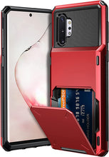 Load image into Gallery viewer, Galaxy Note 10+ 10 Plus Case Wallet 4-Slot Pocket Armor Hard Shell Cover Metal - Redpepper Cases