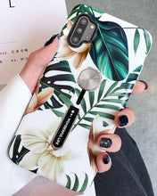 Load image into Gallery viewer, Galaxy Note 10 Plus Case Print Green Leaves Finger Ring Strap Cover - Redpepper Cases