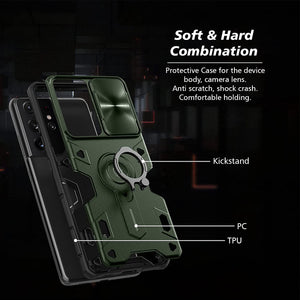 Galaxy S21 Ultra Case Camera Protection Protective Bumper Case - Green - Redpepper Cases