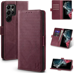 Galaxy S22 Ultra Card holder Wallet flip Case - Redpepper Cases