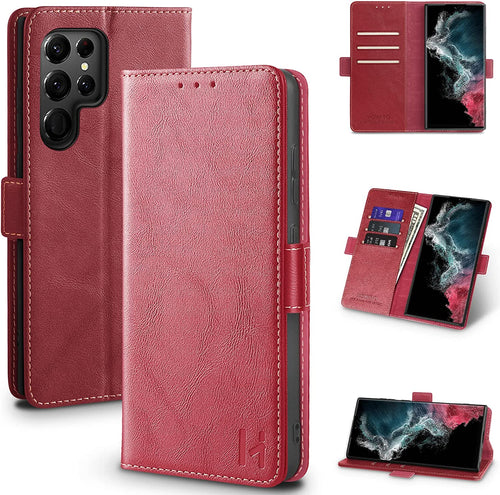 Galaxy S22 Ultra Card holder Wallet flip Case - Redpepper Cases