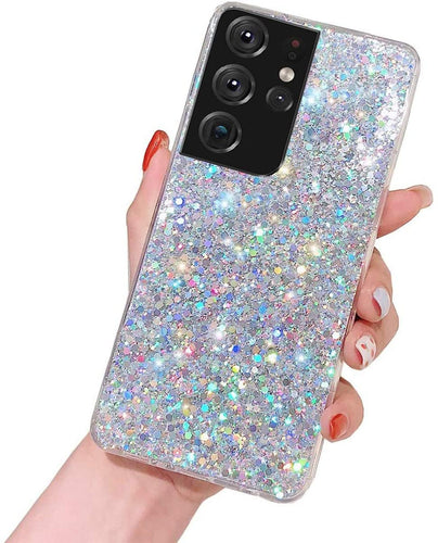 Galaxy S22 Ultra Cute Sparkle Bling Glitter Case - Redpepper Cases