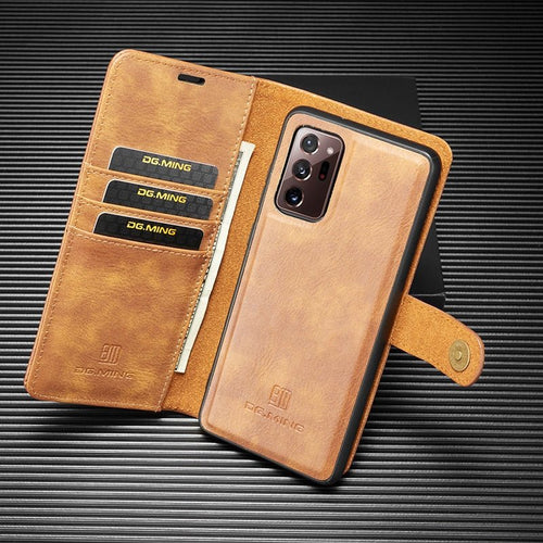 Galaxy S22 Ultra Luxury Leather Magnetic Wallet Phone Case