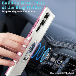 Galaxy S22 Ultra Military Grade Kickstand Ring Case - Redpepper Cases