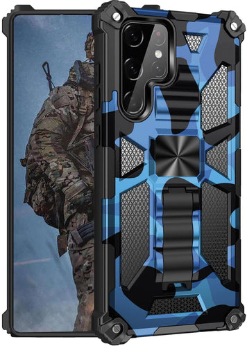 Galaxy S22 Ultra Military Grade Shockproof Kickstand Case - Redpepper Cases