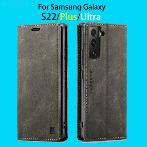 Galaxy S22 Ultra Plus Magnetic Flip Luxury Cases