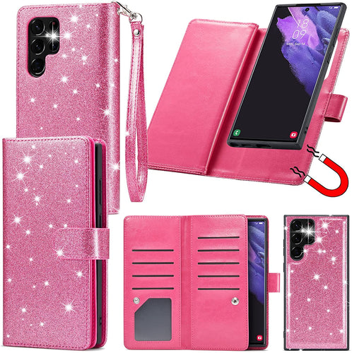 Galaxy S22 Ultra Wallet Women with Card Holder Case - Redpepper Cases