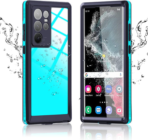 Galaxy S22 Ultra Waterproof Blue Case - Redpepper Cases