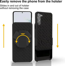 Load image into Gallery viewer, Galaxy S23 Holster Belt Clip Kickstand Slim Case - Redpepper Cases