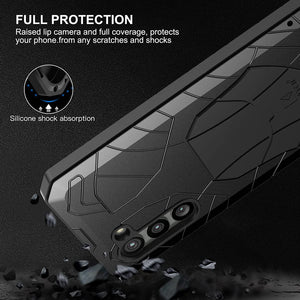 Galaxy S23 Plus Armor Aluminum Metal Shockproof Silicone Hard Case - Redpepper Cases