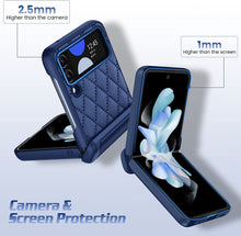 Load image into Gallery viewer, Galaxy Z Flip 4 Case 5G Hinge Protection Camera Screen Protector Case - Blue - Redpepper Cases