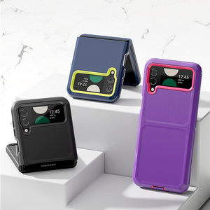 Galaxy Z Flip 4 Case Drop Protection Bumper Cover Flip Phone Case Purple - Redpepper Cases