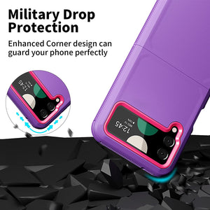 Galaxy Z Flip 4 Case Drop Protection Bumper Cover Flip Phone Case Purple - Redpepper Cases