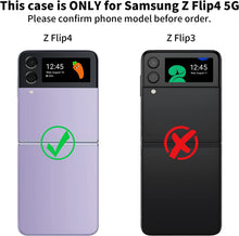 Load image into Gallery viewer, Galaxy Z Flip 4 Case Drop Protection Bumper Cover Flip Phone Case Purple - Redpepper Cases