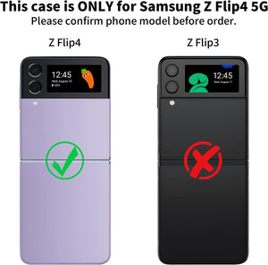 Galaxy Z Flip 4 Case Drop Protection Bumper Cover Flip Phone Case Purple - Redpepper Cases