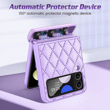 Load image into Gallery viewer, Galaxy Z Flip 4 Case, Z Flip 4 Hinge Protection Camera Screen Protector - Purple - Redpepper Cases