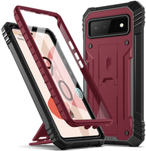 Load image into Gallery viewer, Google Pixel 6 Full Body Rugged Shockproof Kickstand Case - Redpepper Cases