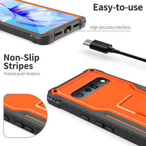 Google Pixel 6 Pro Shockproof Heavy Duty Kickstand Case - Redpepper Cases