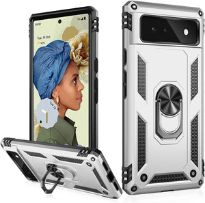 Google Pixel 6 Shockproof Heavy Duty Magnetic Kickstand Case - Redpepper Cases