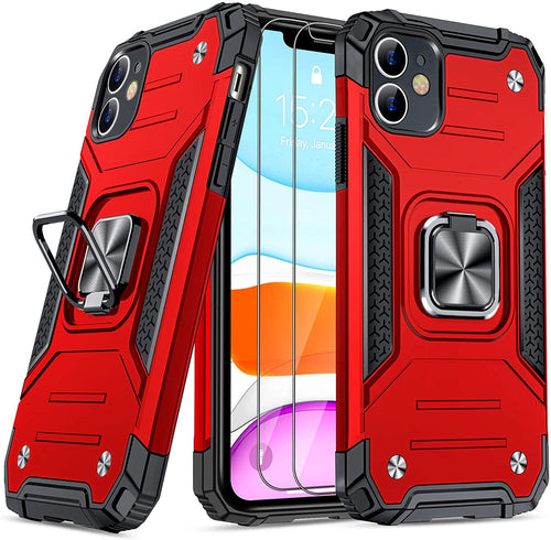 iPhone 11 Military Grade Kickstand Ring Case - Redpepper Cases