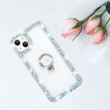 Load image into Gallery viewer, iPhone 13 Mini Sparkle Ring Stand Shiny Crystal Rhinestone Diamond Case - Redpepper Cases