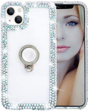 Load image into Gallery viewer, iPhone 13 Mini Sparkle Ring Stand Shiny Crystal Rhinestone Diamond Case - Redpepper Cases