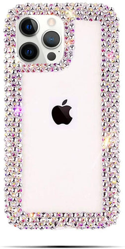 iPhone 13 Pro Max Case for Women Girls 3D Glitter Sparkle Bling Case - Redpepper Cases