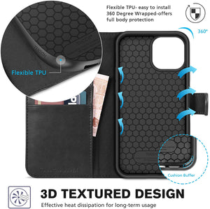 iPhone 13 Pro Max Wallet Card Slot Stand Phone Case. - Redpepper Cases